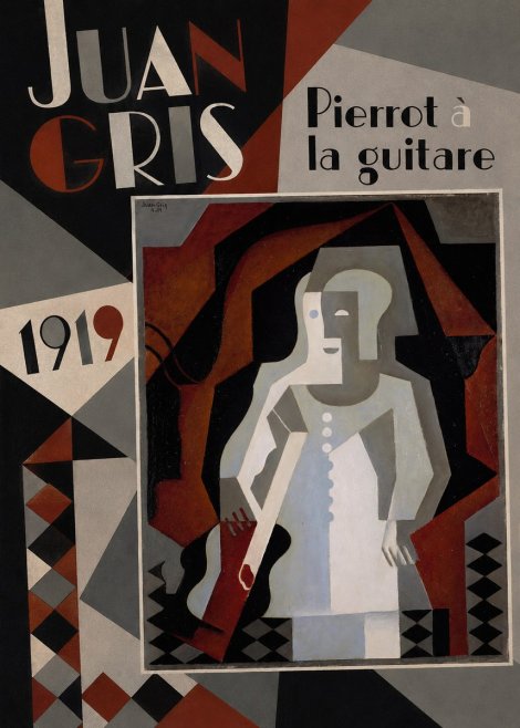 Juan Gris Pierrot À La Guitare No3 - Póster