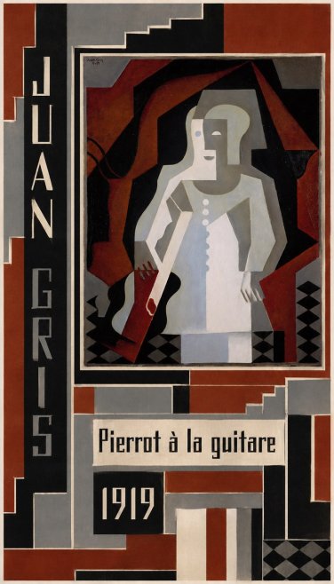 Juan Gris Pierrot À La Guitare No4 - Póster