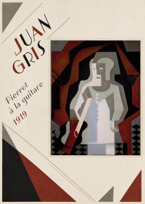 Juan Gris Pierrot À La Guitare No5 - Póster