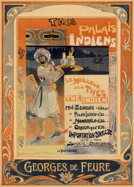Georges de Feure Palais Indiens No1 - Póster