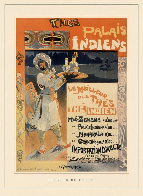 Georges de Feure Palais Indiens No4 - Póster