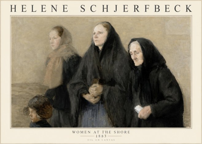 Helene Schjerfbeck Women at the Shore No1 - Póster