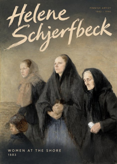 Helene Schjerfbeck Women at the Shore No3 - Póster
