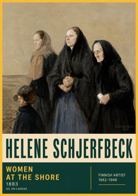 Helene Schjerfbeck Women at the Shore No6 - Póster