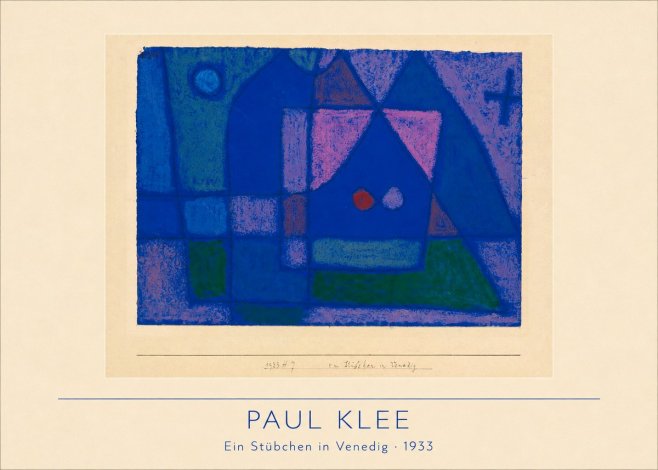 Paul Klee Ein Stübchen in Venedig No2 - Póster