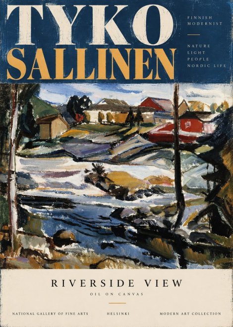 Tyko Sallinen Riverside View No2 - Póster