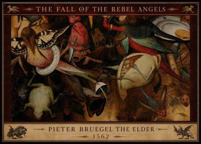 Pieter Bruegel The Fall of the Rebel Angels V No3 - Póster