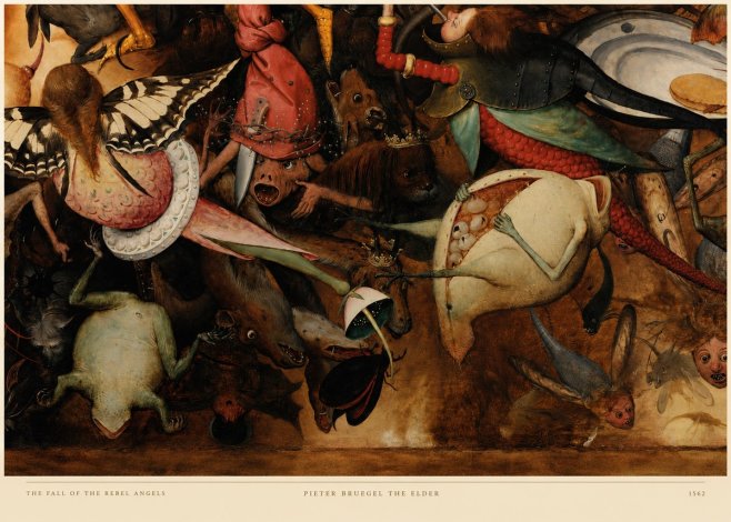 Pieter Bruegel The Fall of the Rebel Angels V No6 - Póster