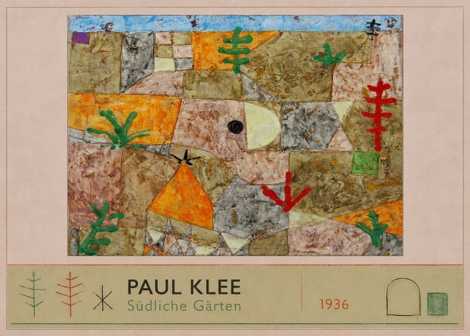 Paul Klee Südliche Gärten No2 - Póster