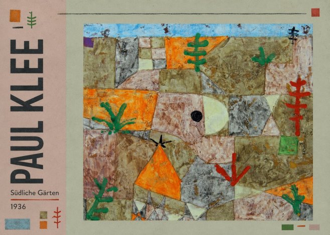Paul Klee Südliche Gärten No3 - Póster