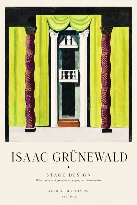 Isaac Grünewald Stage Set Design No2 - Póster