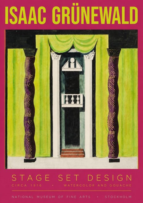 Isaac Grünewald Stage Set Design No3 - Póster