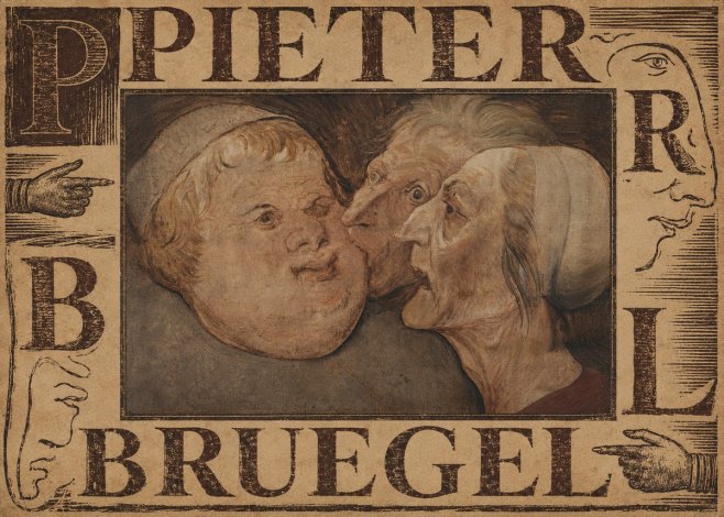 Pieter Bruegel Three Grotesque Heads No4 - Póster