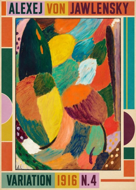 Alexej von Jawlensky Variation 1916 N.4 No2 - Póster