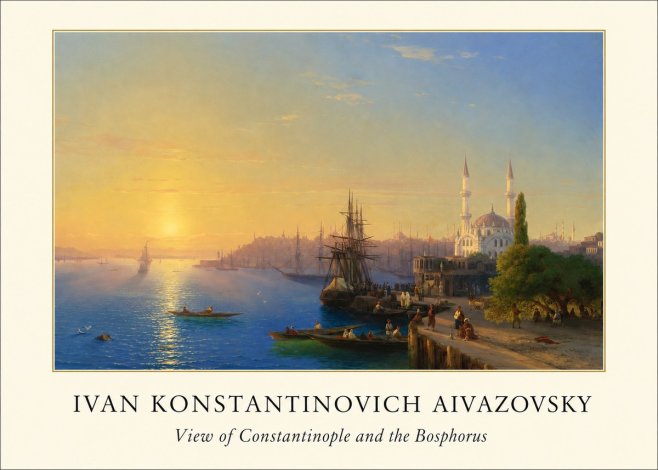 Ivan Konstantinovich Aivazovsky View of Constantinople and the Bosphorus No4 - Póster