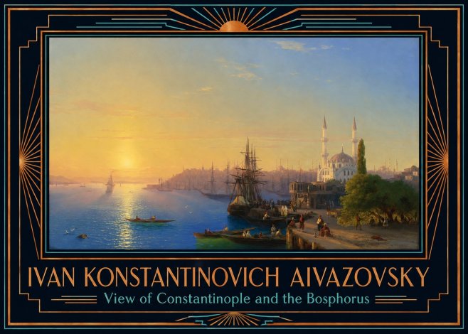 Ivan Konstantinovich Aivazovsky View of Constantinople and the Bosphorus No6 - Póster