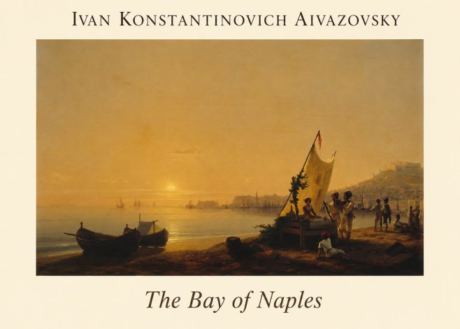 Ivan Konstantinovich Aivazovsky The Bay of Naples No1 - Póster