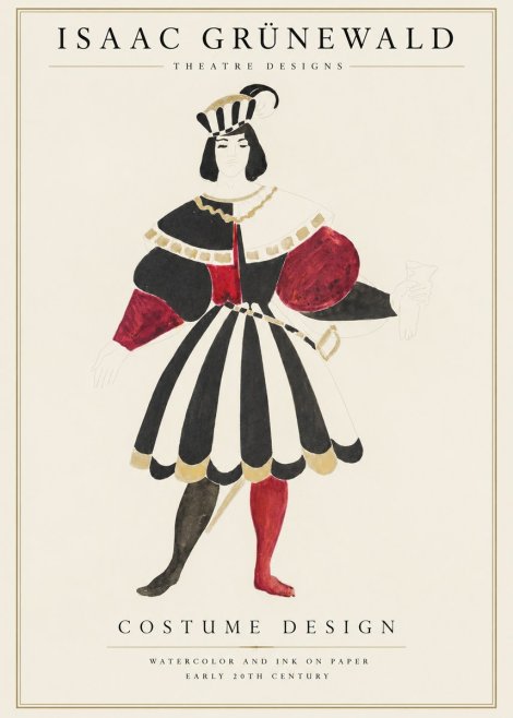 Isaac Grünewald Costume Design XI No1 - Póster