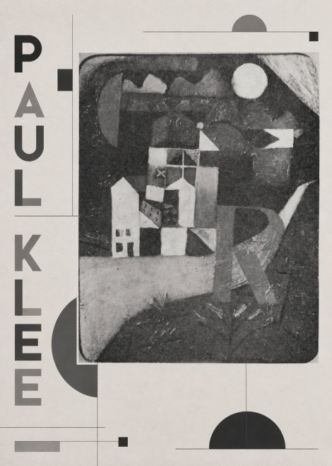 Paul Klee Village in the Mountains No2 - Póster
