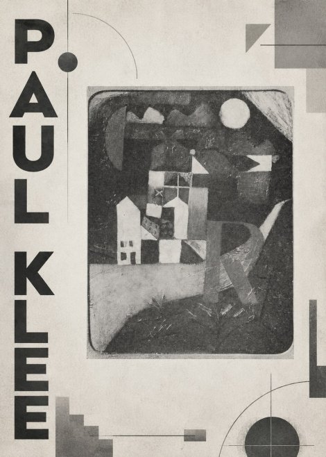 Paul Klee Village in the Mountains No6 - Póster