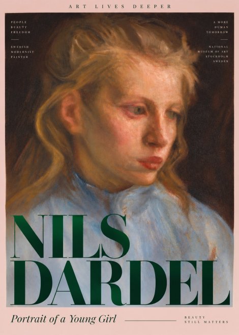 Nils Dardel Portrait of a Young Girl No6 - Póster