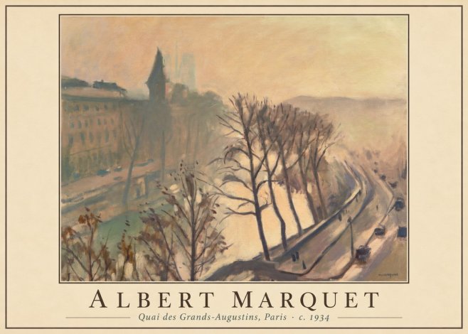 Albert Marquet Quai Des Grands-augustins, Paris · C. 1934 No1 - Póster