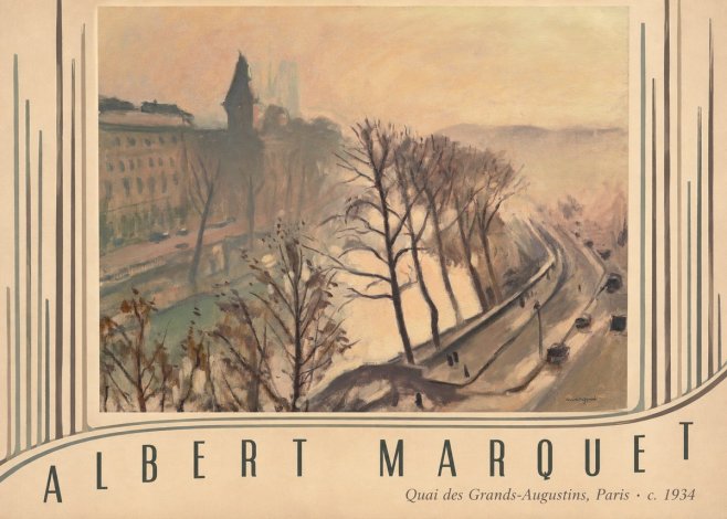 Albert Marquet Quai Des Grands-augustins, Paris · C. 1934 No3 - Póster