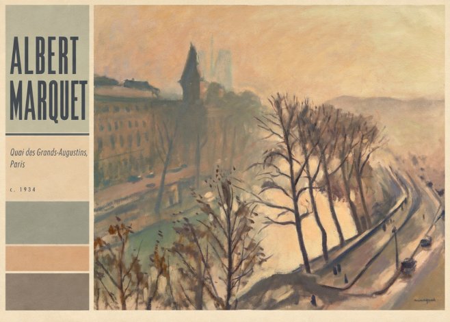 Albert Marquet Quai Des Grands-augustins, Paris · C. 1934 No4 - Póster
