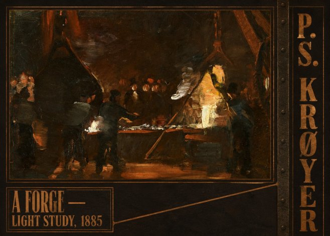 P.S. Krøyer A Forge — Light Study, 1885 No4 - Póster