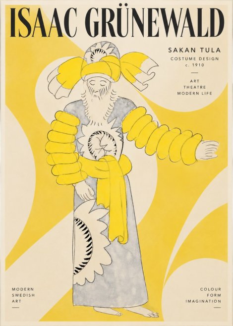 Isaac Grünewald Sakan Tula - Costume Design No3 - Póster