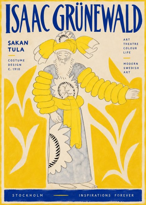 Isaac Grünewald Sakan Tula - Costume Design No6 - Póster