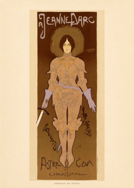 Georges de Feure Jeanne D'arc No6 - Póster
