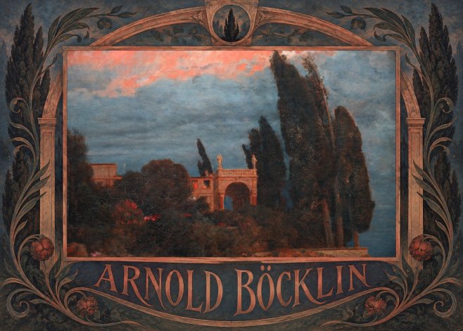 Arnold Böcklin Roman Villa No6 - Póster