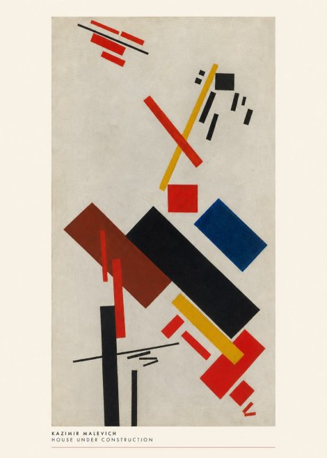 Kazimir Malevich House Under Construction No6 - Póster