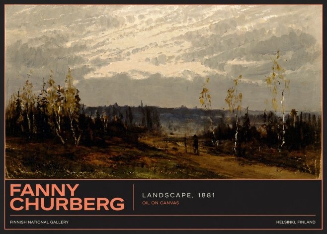 Fanny Churberg Landscape No4 - Póster