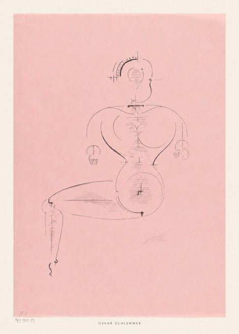 Oskar Schlemmer Figur L 1 No5 - Póster