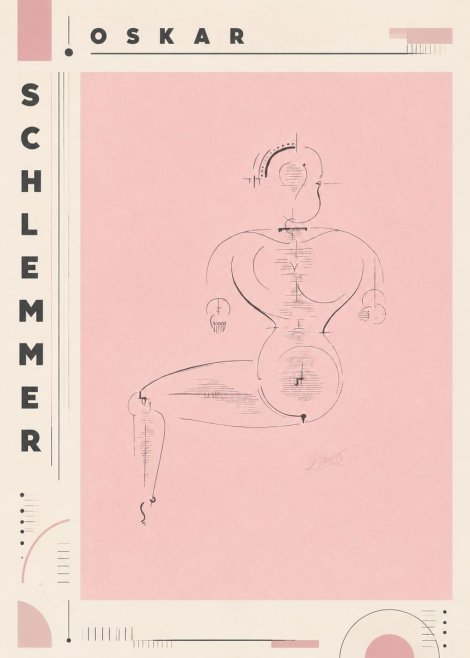 Oskar Schlemmer Figur L 1 No6 - Póster
