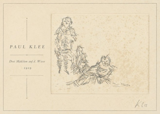Paul Klee Drei Mädchen Auf D. Wiese No1 - Póster