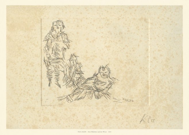 Paul Klee Drei Mädchen Auf D. Wiese No6 - Póster