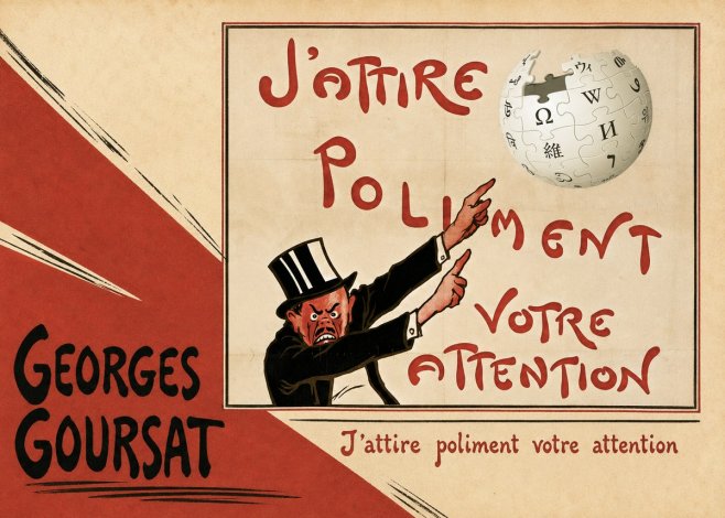 Georges Goursat J'attire Poliment Votre Attention No3 - Póster