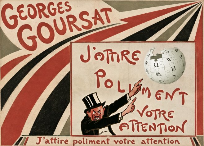 Georges Goursat J'attire Poliment Votre Attention No5 - Póster
