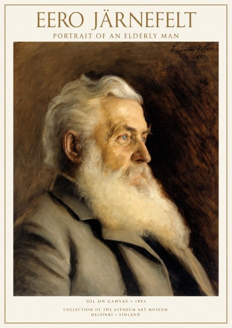 Eero Järnefelt Portrait of an Elderly Man No1 - Póster