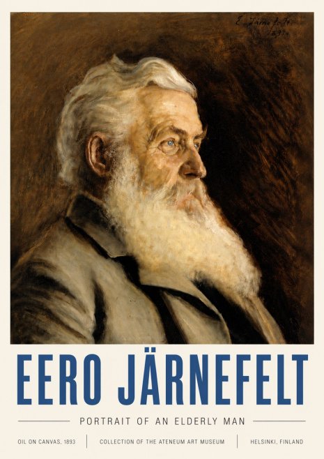Eero Järnefelt Portrait of an Elderly Man No6 - Póster