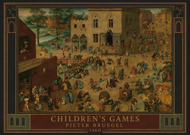 Pieter Bruegel Children's Games IV No1 - Póster