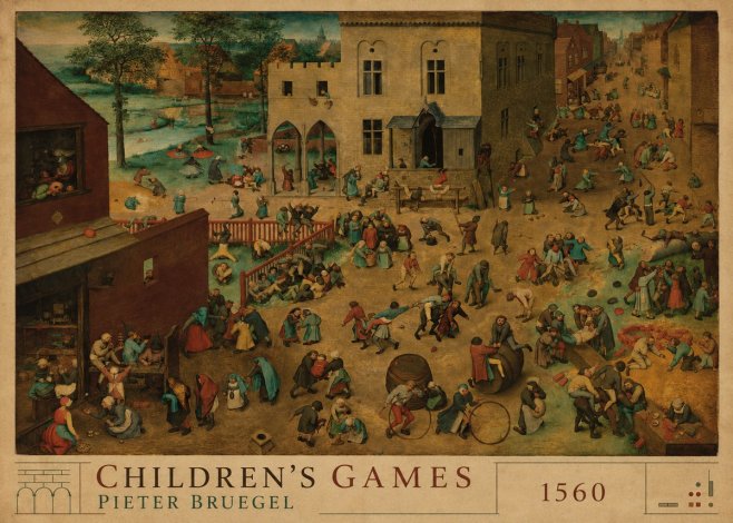 Pieter Bruegel Children's Games IV No2 - Póster