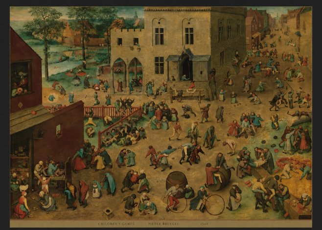 Pieter Bruegel Children's Games IV No6 - Póster