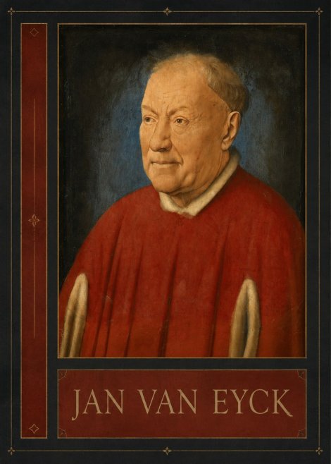 Jan van Eyck Portrait of a Man III No2 - Póster
