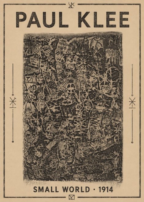 Paul Klee Small World No1 - Póster