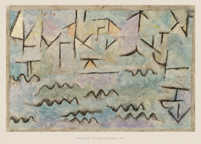 Paul Klee The Rhine at Duisburg No6 - Póster