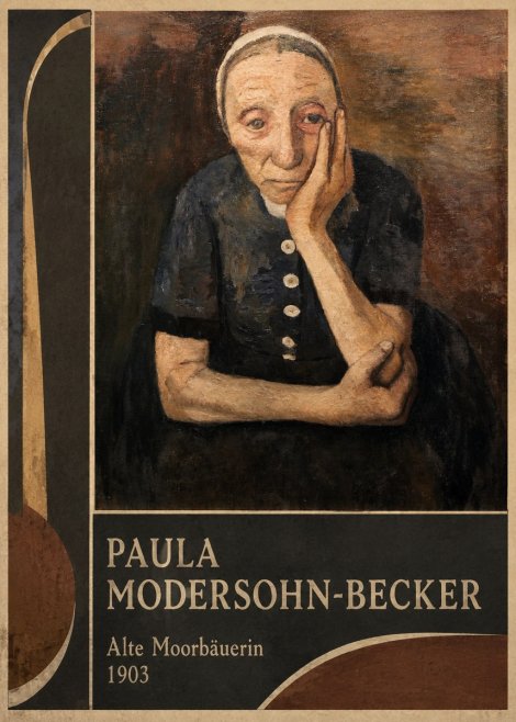Paula Modersohn-Becker Alte Moorbäuerin No2 - Póster